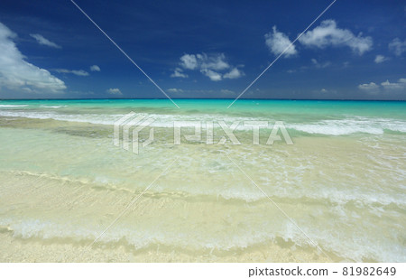 透明度極佳的沖繩伊良部島Wataguchi no Hama Sea 透明度極佳的沖繩伊良部島Wataguchi no Hama Sea 81982649