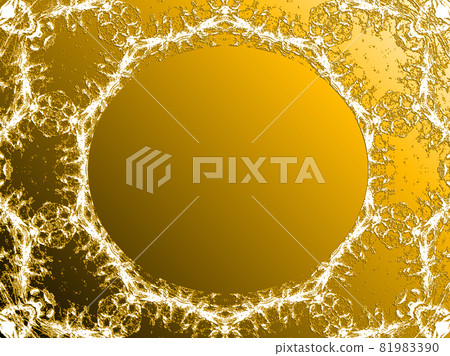 Glitter gold decorative frame 81983390