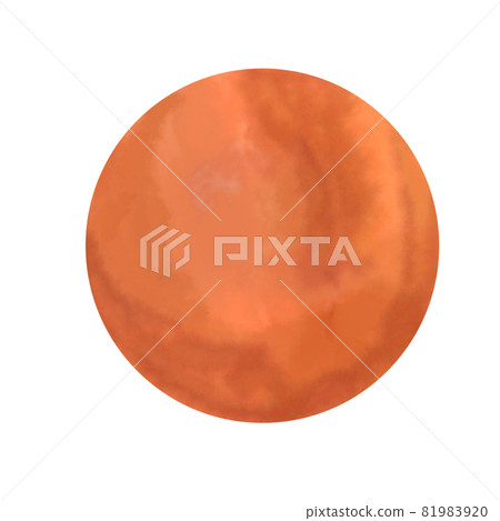 可愛的火星畫水彩 81983920