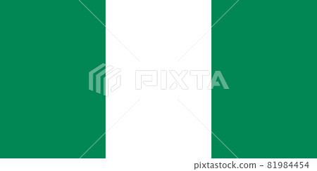 National Flag Federal Republic of Nigeria - vector, 81984454