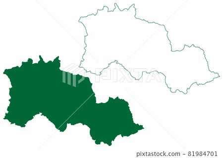 Almora district (Uttarakhand or Uttaranchal... - Stock Illustration ...