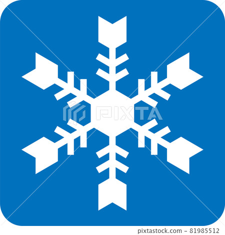 Pictogram of snowflake 81985512
