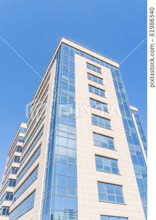 Facade of a modern office building, stock photo Facade of a modern office building, stock photo 81986340