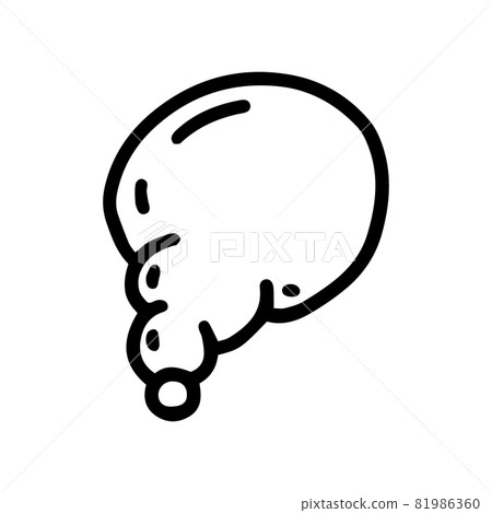 Speech bubble line vector doodle simple icon - Stock Illustration ...