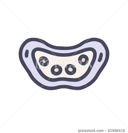 neck massager color vector doodle simple icon 81986418