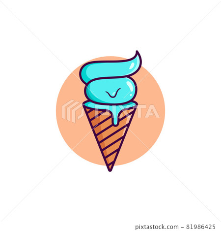 Ice Cream Vector icon design illustration 81986425