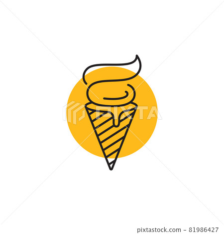 Ice Cream Vector icon design illustration 81986427