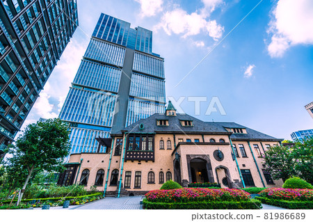 日本東京城市景觀、紀尾井町的摩天大樓等。 81986689