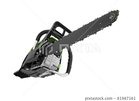 Chainsaw on white 81987161
