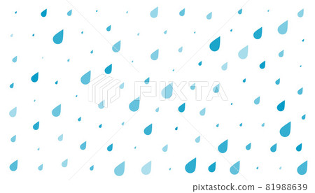 blue rain drops on white background 81988639