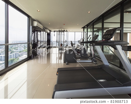 Fitness studio, Bangkok, Thai condominium 81988713