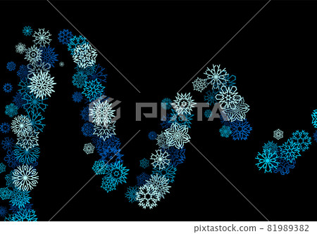 Winter background with snowstorm and sprayed snowflakes for New Years Eve holidays or abstract Christmas greeting card 81989382