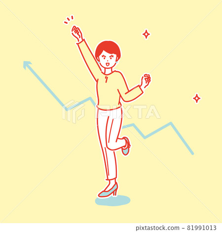 職業女性形象插畫素材 81991013