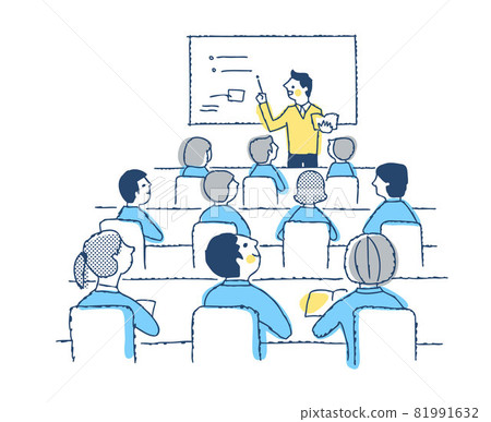 教室裡的課堂場景 81991632