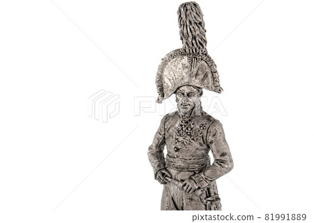 A miniature figure of a tin soldier of the revolutionary 81991889