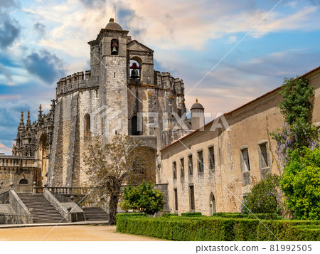 Templar knights and the convent of Christ castle in Portugal Templar knights and the convent of Christ castle in Portugal 81992505