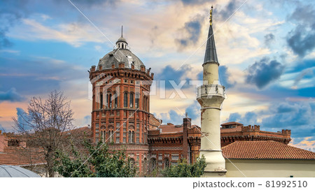 Exterior view of the Phanar Greek Orthodox College, Ozel Fener Rum Lisesi, Istanbul, Turkey Exterior view of the Phanar Greek Orthodox College, Ozel Fener Rum Lisesi, Istanbul, Turkey 81992510