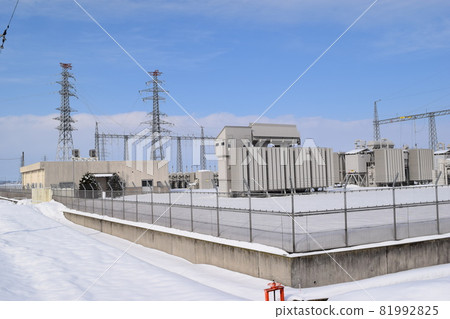 Outdoor substation equipment and transmission tower 81992825