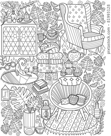 household furniture coloring pages