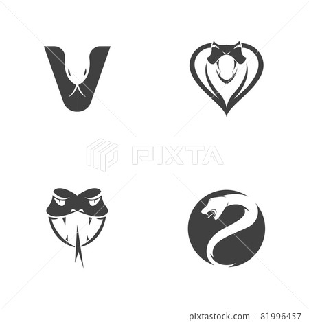 snake viper silhouette vector illustration snake viper silhouette vector illustration 81996457