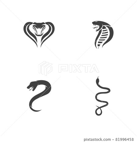 snake viper silhouette vector illustration 81996458