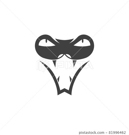 snake viper silhouette vector illustration snake viper silhouette vector illustration 81996462