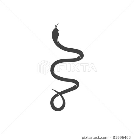snake viper silhouette vector illustration snake viper silhouette vector illustration 81996463