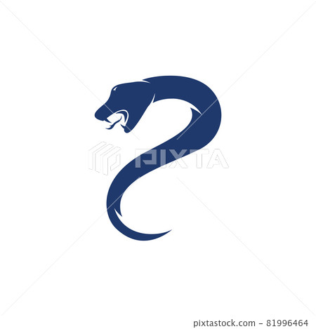 snake viper silhouette vector illustration 81996464