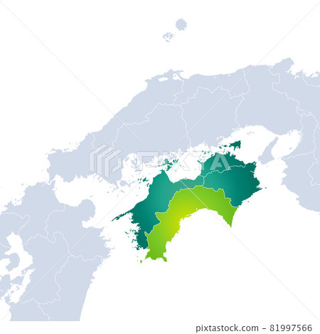 高知縣地圖和四國地區 高知縣地圖和四國地區 81997566