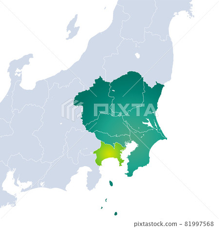 Kanagawa Prefecture Map and Kanto Region 81997568