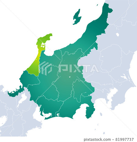 石川縣地圖和中部地區 81997737