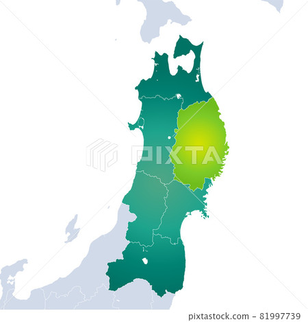 岩手縣地圖和東北地區 81997739