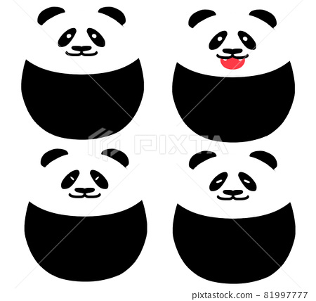 Animal pattern: panda 81997777