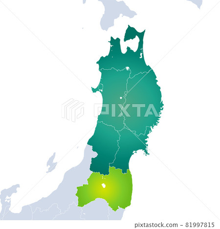 福島縣地圖和東北地區 81997815