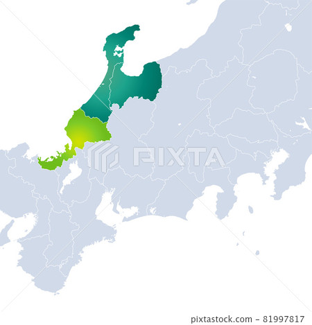 福井縣和北陸地區的地圖 81997817
