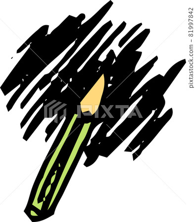 Children's graffiti pencil pencil writing trace stationery Children's graffiti pencil pencil writing trace stationery 81997842