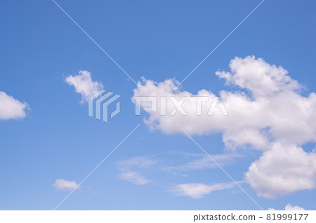 Beautiful blue clear sky background 81999177