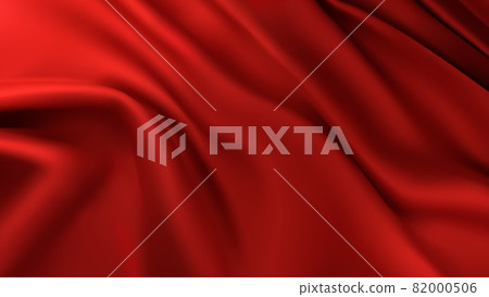 Red cloth (gradient mesh) - Stock Illustration [82000506] - PIXTA
