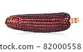 Purple corn (Siam Ruby Corn) isolated on white background 82000558