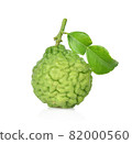 Bergamot fruit isolated on the white background. 82000560