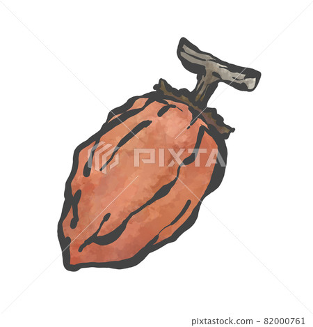 柿餅手繪毛筆劃風插畫 82000761