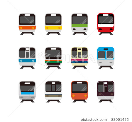 主要火車/鐵路顏色圖標（前）設置在東京都市區 82001455