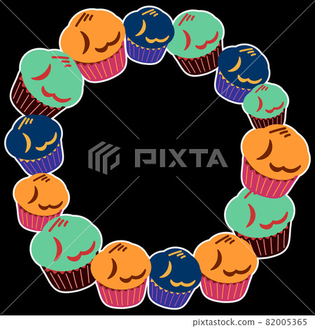 Cupcake ring _ colorful (with white border) Cupcake ring _ colorful (with white border) 82005365