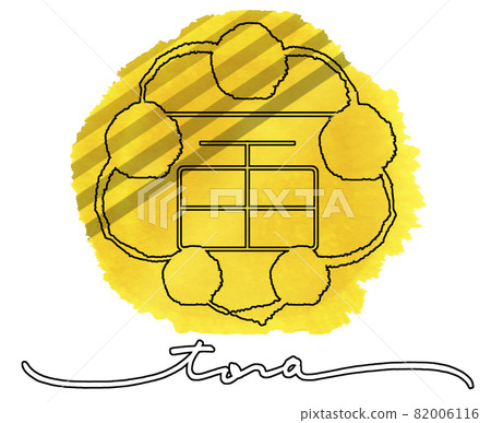 Brush character tora (tora pattern) .n 82006116