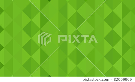 Abstract geometric background. Triangular pixelation. Mosaic, green gradient. 82009909