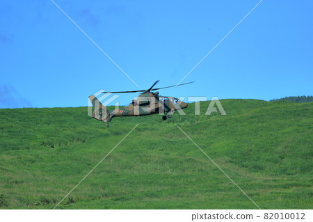 Self-Defense Forces observation helicopter (OH-1 Fuji Firepower Exercise Shizuoka Prefecture) 82010012
