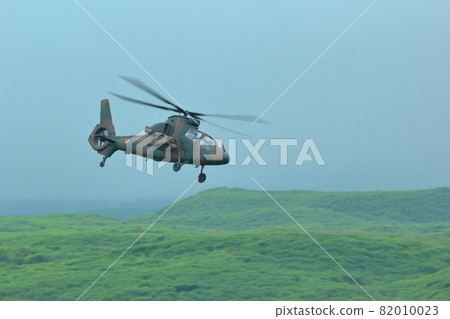 Self-Defense Forces observation helicopter (OH-1 Fuji Firepower Exercise Shizuoka Prefecture) 82010023