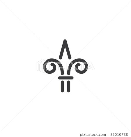 fleur de lis icon vector illustration design 82010788