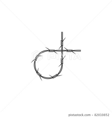 barbed wire vector illustration design barbed wire vector illustration design 82010852