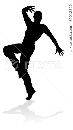 Street Dance Dancer Silhouette 82012806